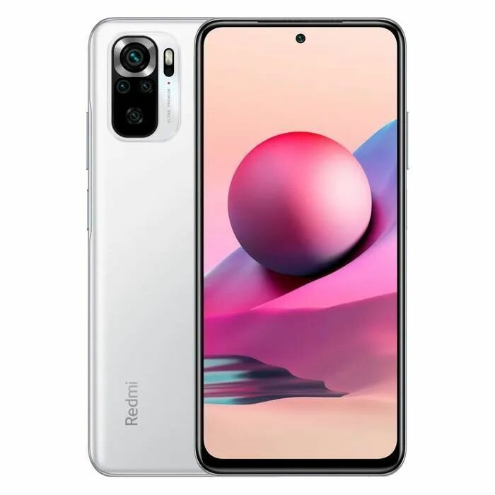 Xiaomi Смартфон Redmi Note 10S 6/128 ГБ, белый