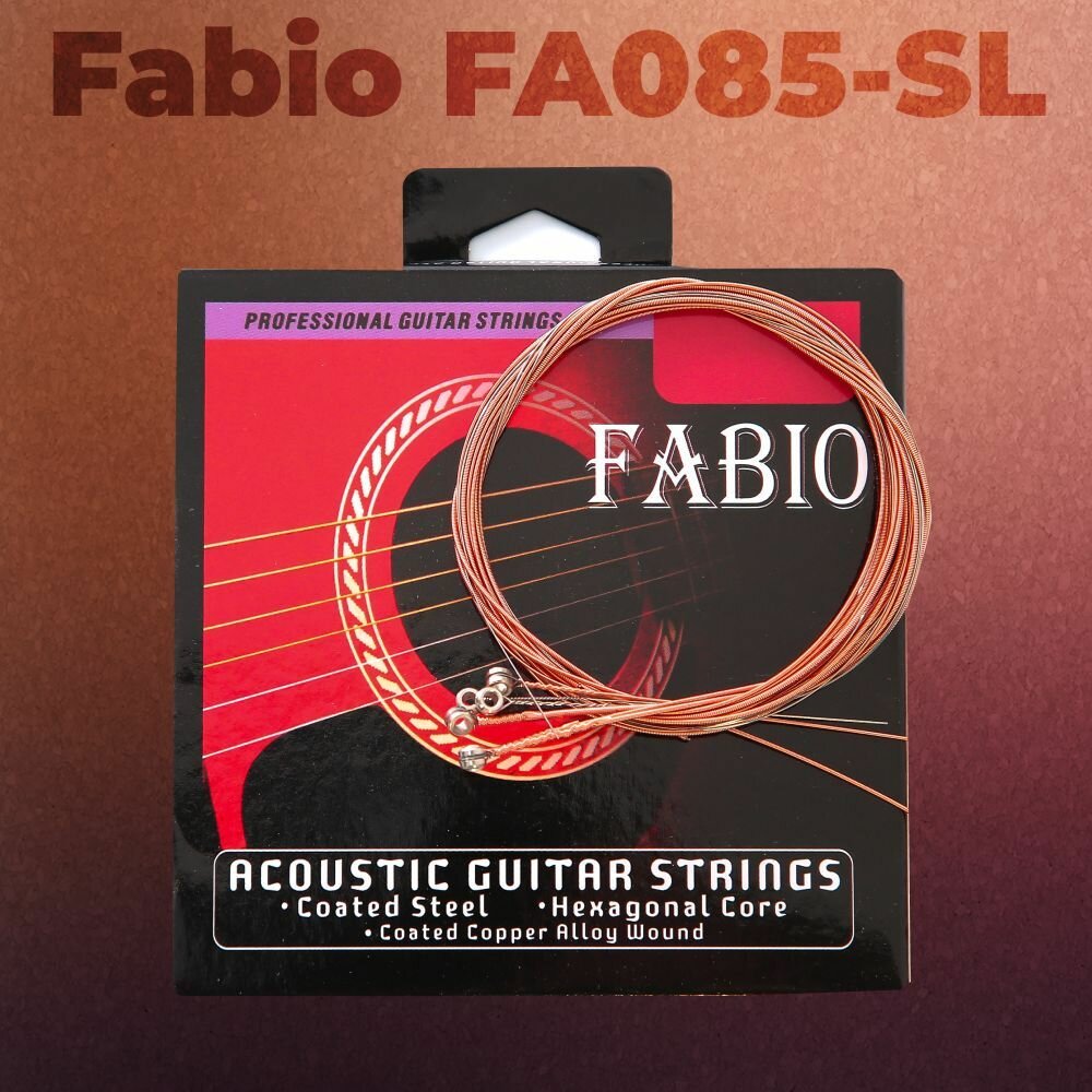 Струны для гитары Fabio FA085-SL (бронза 0.11-0.52)
