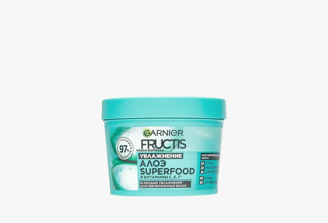 Увлажняющая Маска 3в1 для волос FRUCTIS SUPERFOOD Алоэ 390 мл