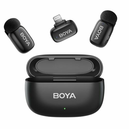 Миниатюрный беспроводной микрофон Boya 24GHz Ultra-Mini Wireless Microphone Lightning MINI-15 6715₽