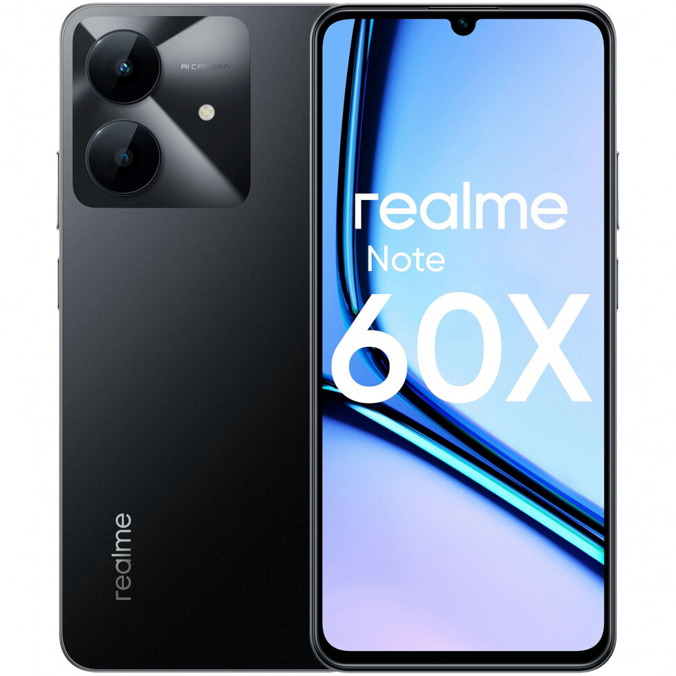 Realme Note 60x RU 3/64Гб Чёрный