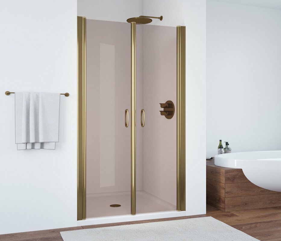 Душевая дверь в нишу Vegas Glass E2P 0095 05 05 стекло бронза, 95 - фото №2