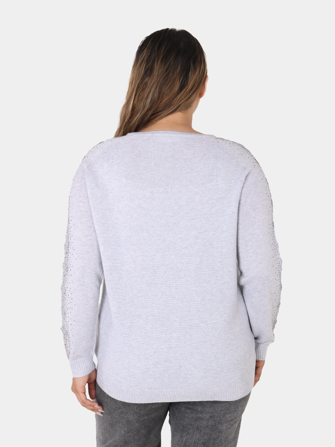 Свитер размер One Size, , серебряный — фото 1