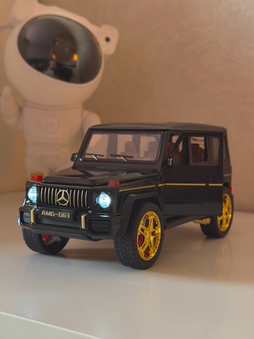 Машинка "Mercedes-Benz G63 Gelendwagen", инерционная, световые и звуковые эффекты, пластик, металл