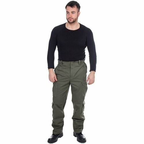 Брюки HUNTSMAN Крафт, хаки, 60-62/188 (ткань хлопок)