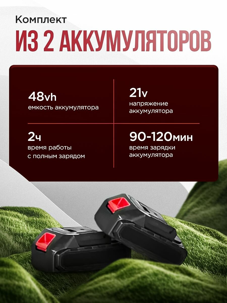 Изображение Бытовая электрическая газонокосилка для прополки сорняков, литиевая батарея, перезаряжаемый садовый триммер