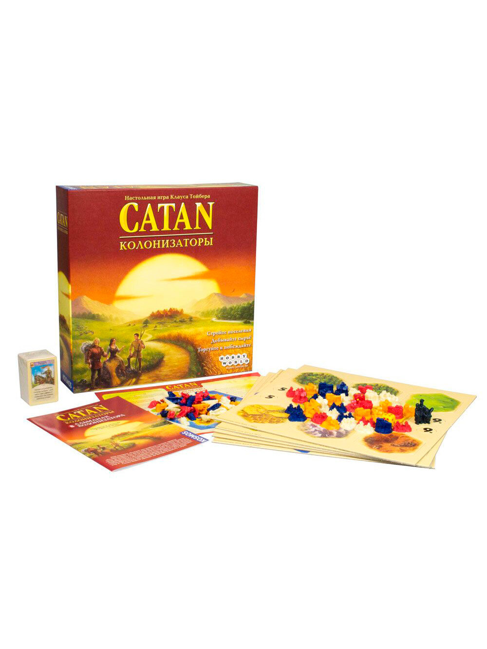 Настольная игра HOBBY WORLD Catan Колонизаторы семейная для детей и взрослых 10 лет — фото 1