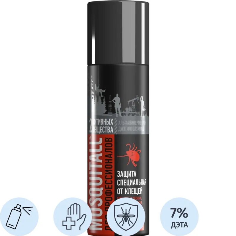 Спрей репеллентный MOSQUITALL Специальная защита от клещей 200 мл