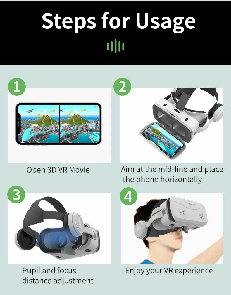 Очки виртуальной реальности 3D