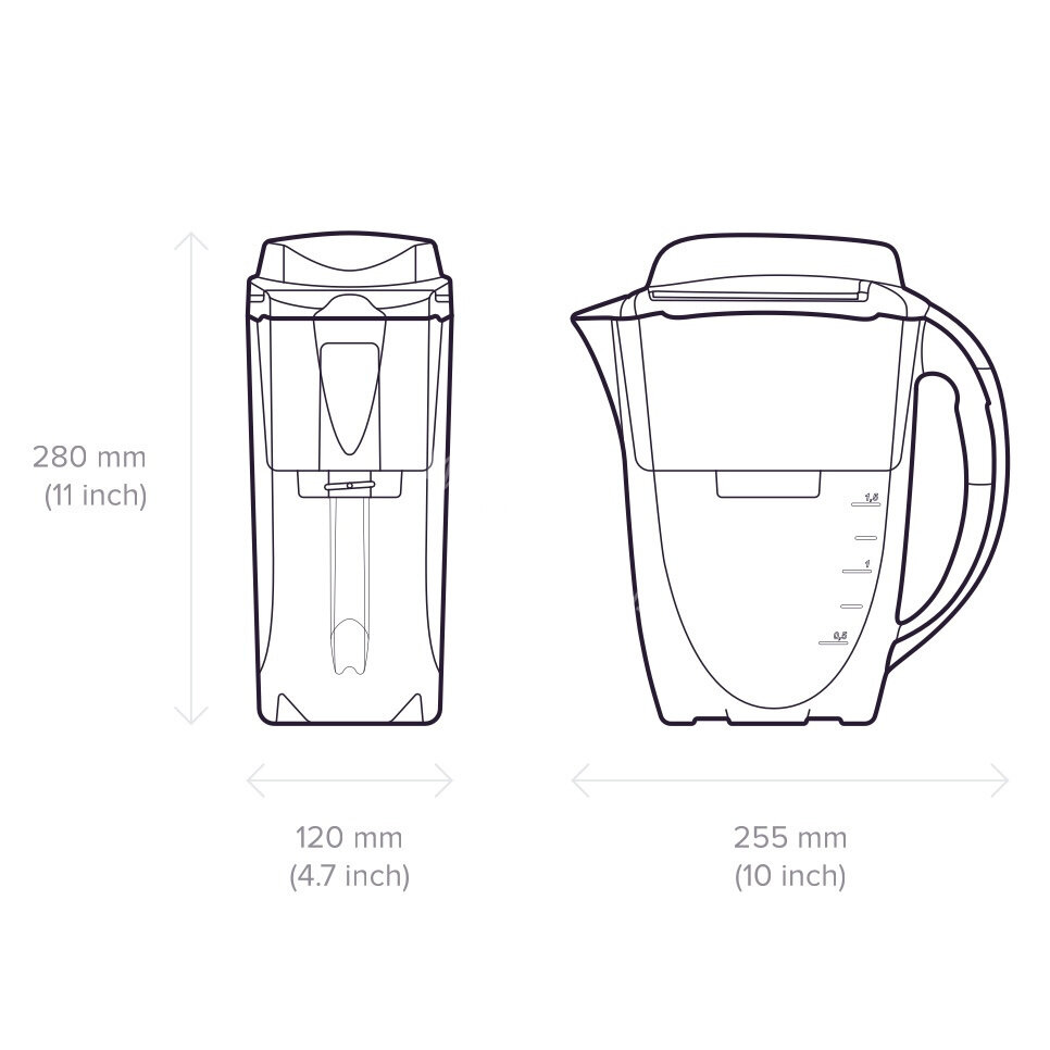 J.SHMIDT A500 - мобильный фильтр кувшин - глубоко очищает воду до уровня бутилированной — фото 1