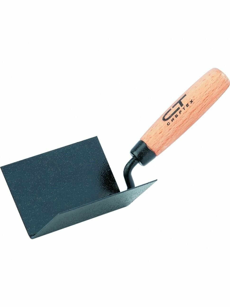 Кельма угловая 110 х 75 х 75 мм стальная для внутренних углов буковая ручка Сибртех 86309