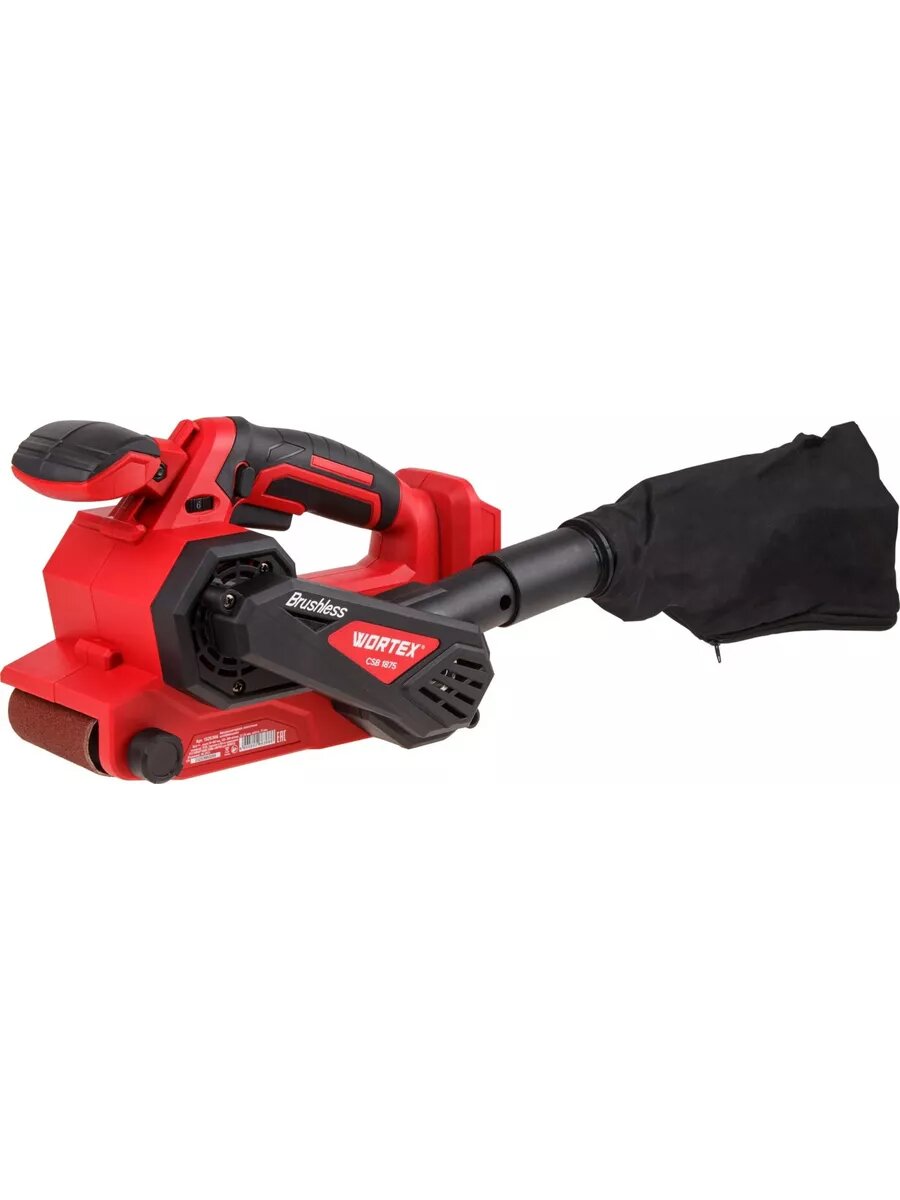 Шлифмашина ленточная аккумуляторная WORTEX CSB 1875 ALL1 SOLO (1325366)