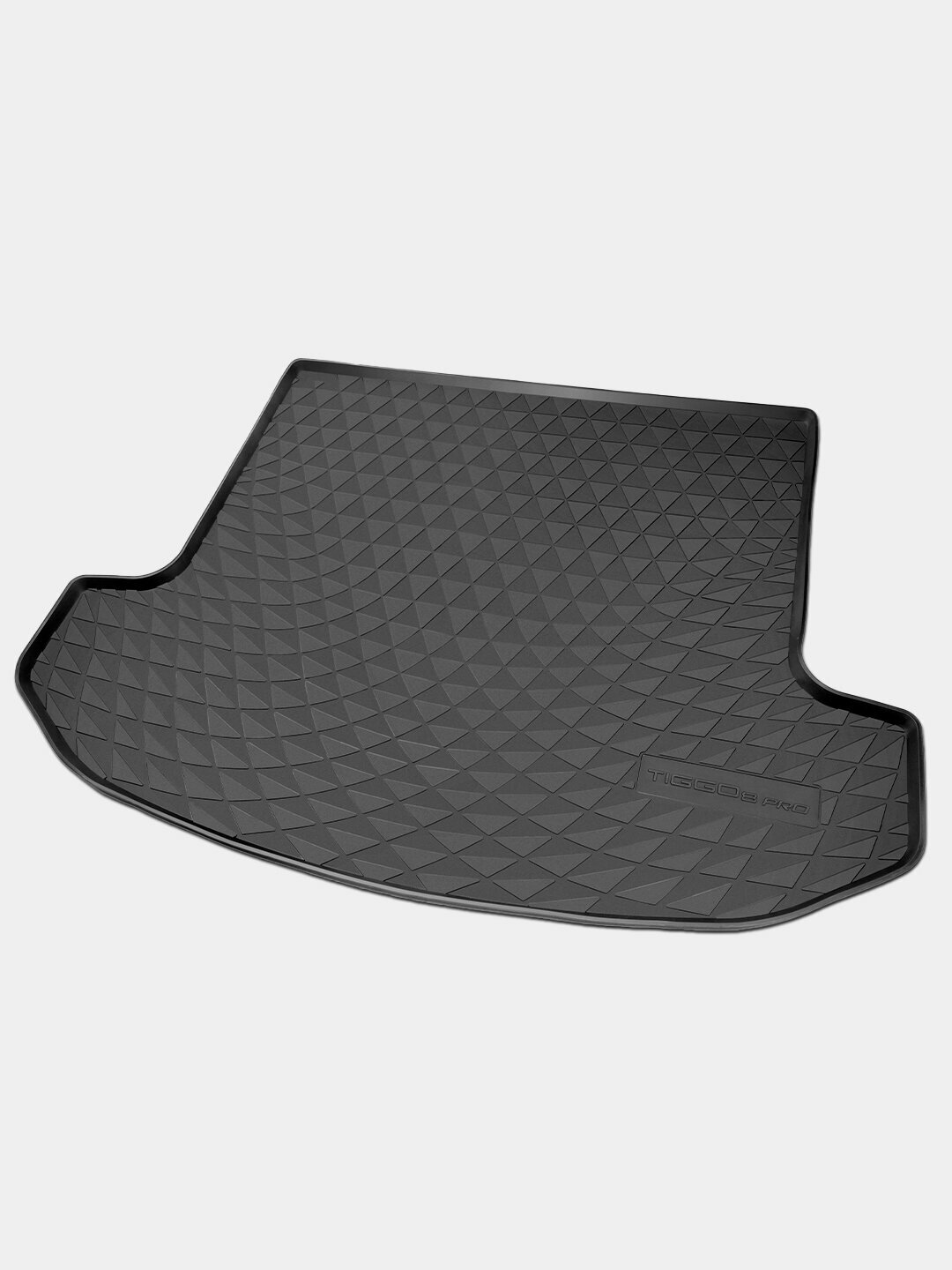 Коврики багажника Poliplast Chery Tiggo 8 PRO -I, Chery Tiggo 8 -I (7 мест, длинный), для багажника, с бортиками