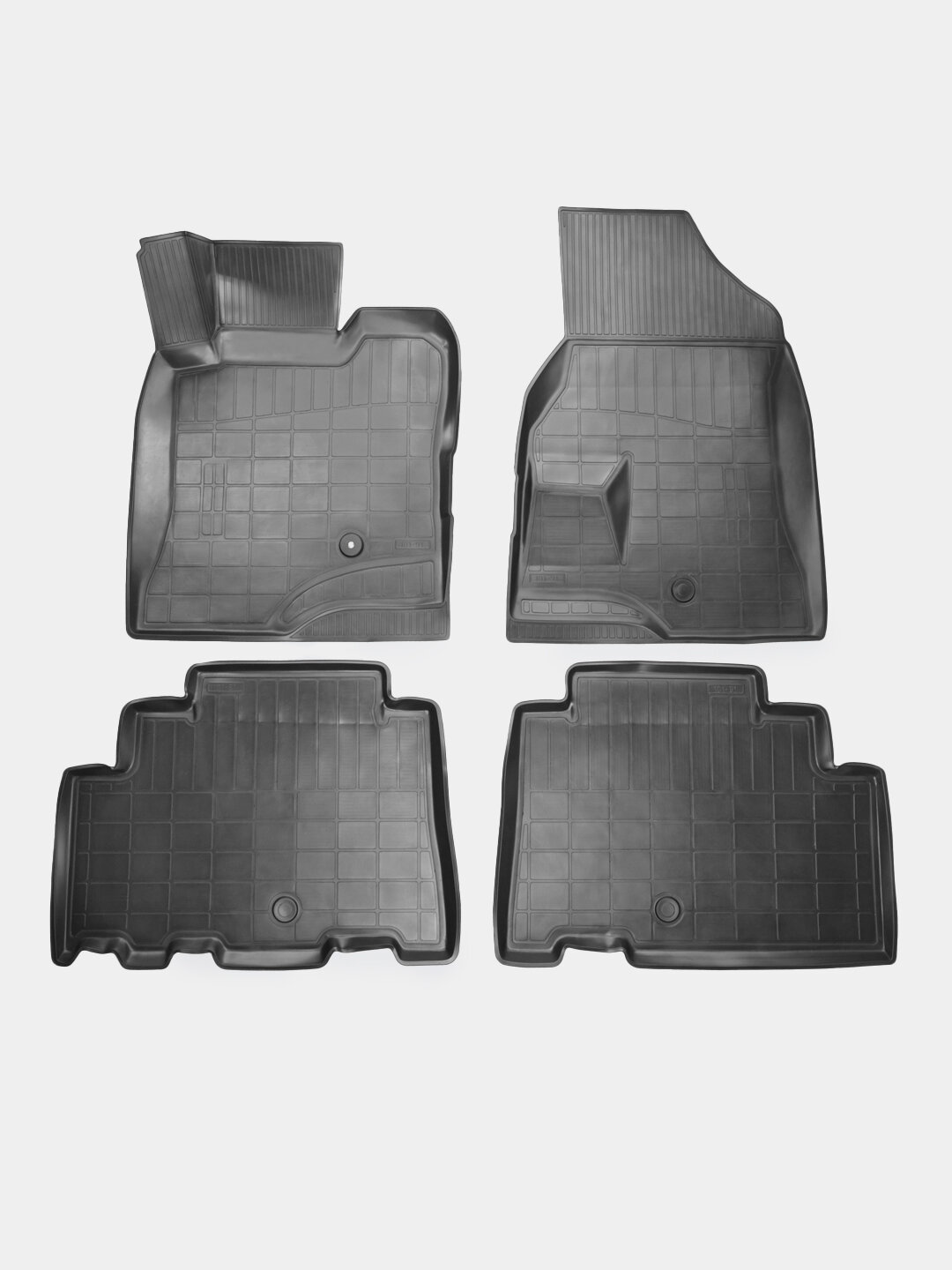 Коврики салона Poliplast Chevrolet Captiva 2011, для салона, с бортиками