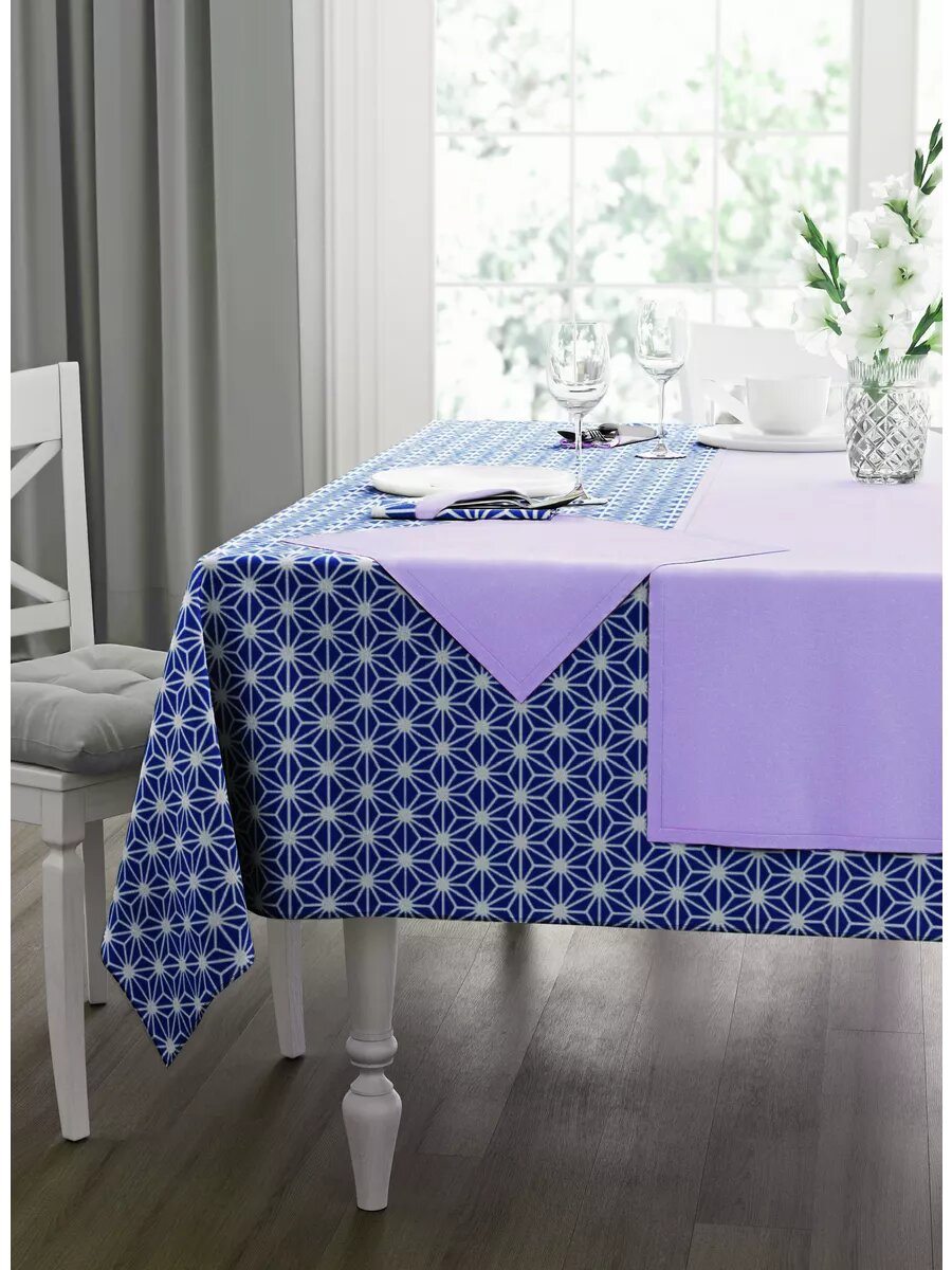 Скатерть Guten Morgen с салфетками 110x140 см хлопок рогожка