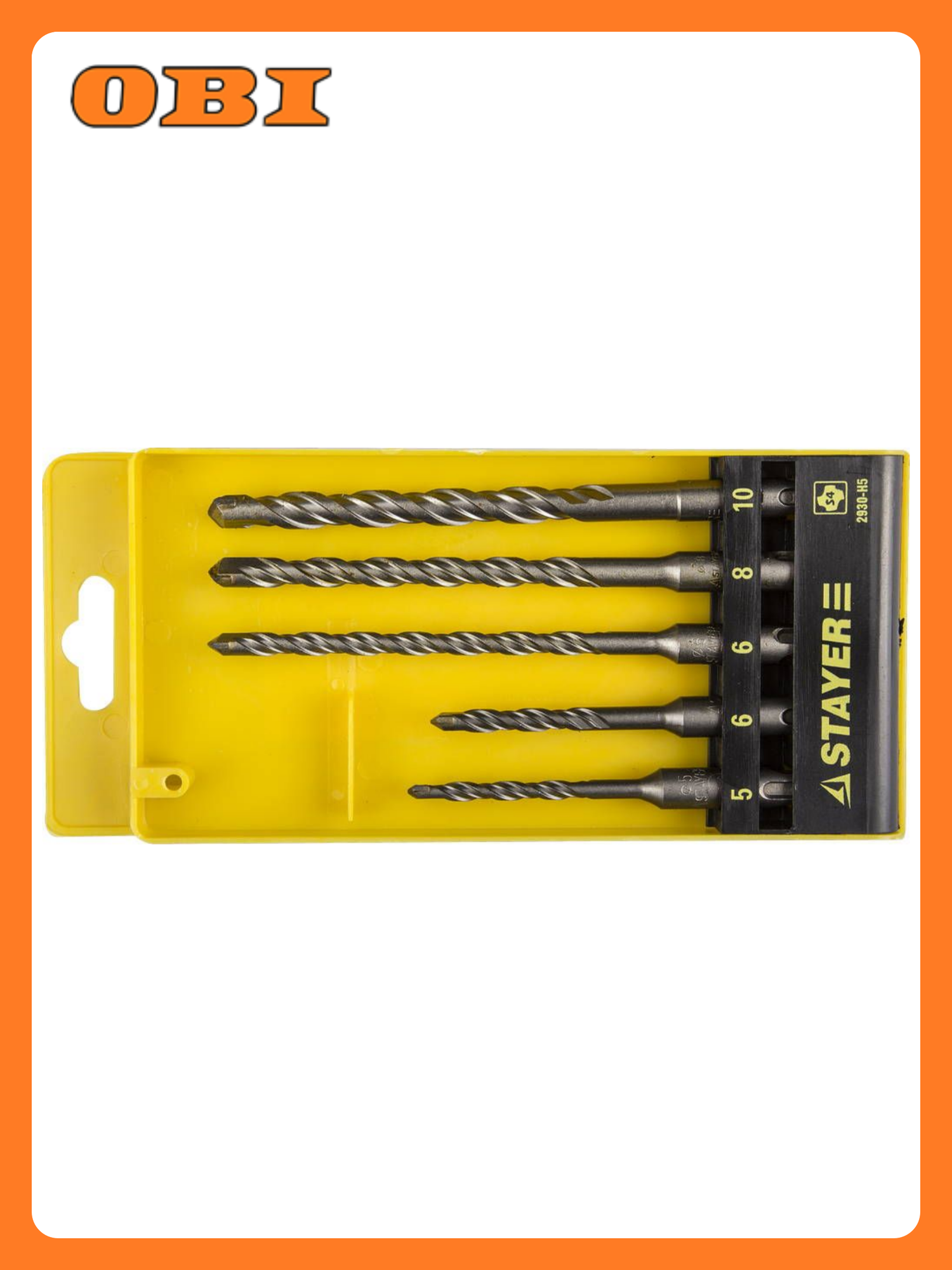 Набор буров STAYER PROFESSIONAL SDS-PLUS для бетона кирпича камня 5 шт