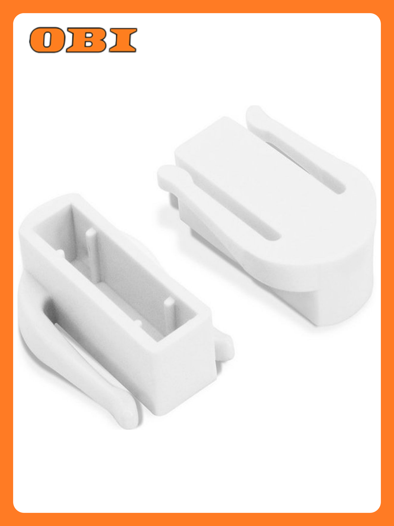 Заглушка Эскар Мини 210402 для карниза пластик белая 2 шт