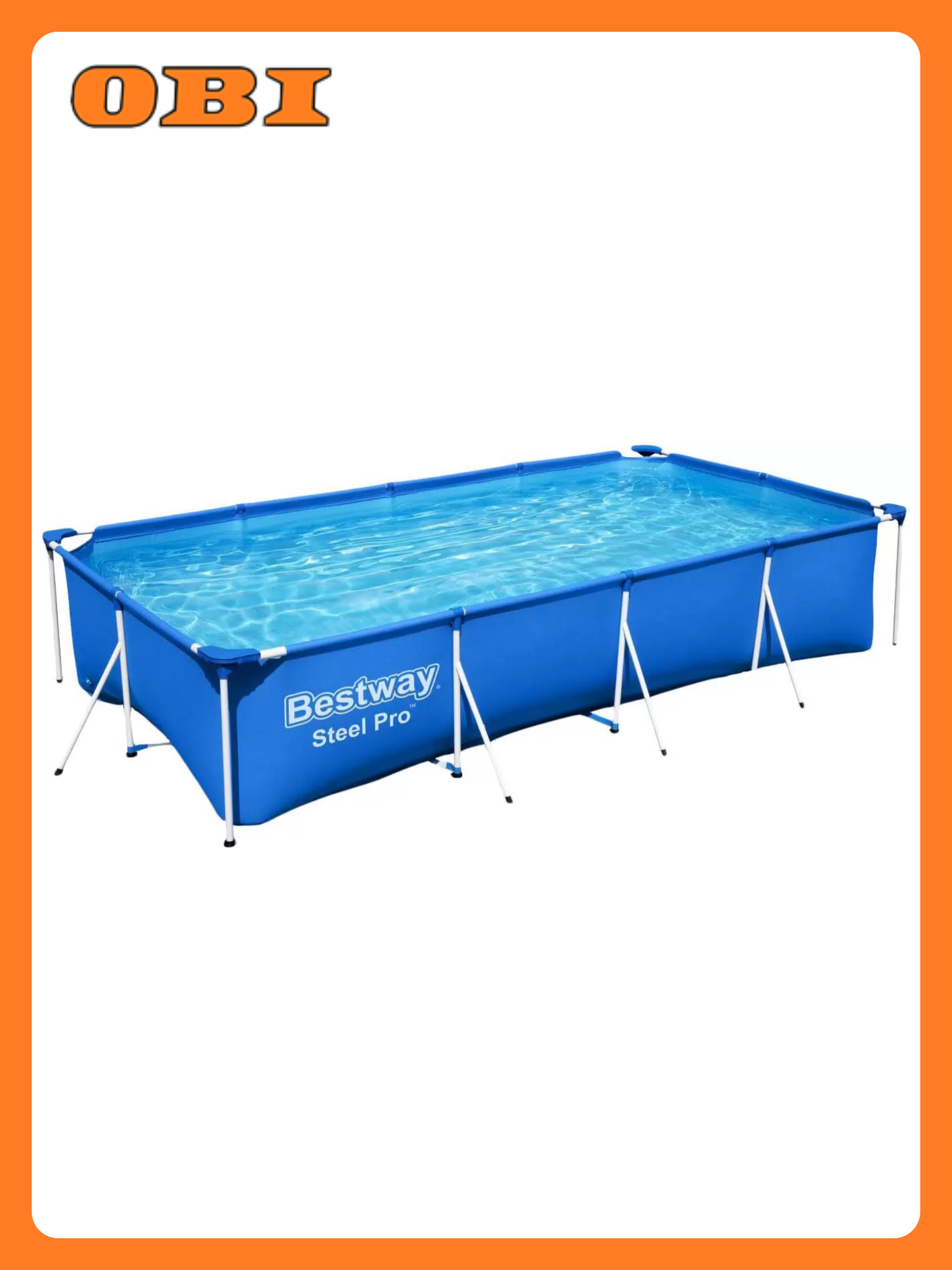 Бассейн каркасный прямоугольный Bestway Steel Pro 400х211х81 см