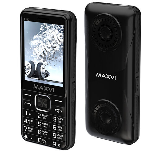 MAXVI P110, 2 SIM, black