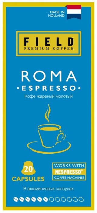 Кофе в капсулах Field Roma Espresso 20 шт - фотография № 10