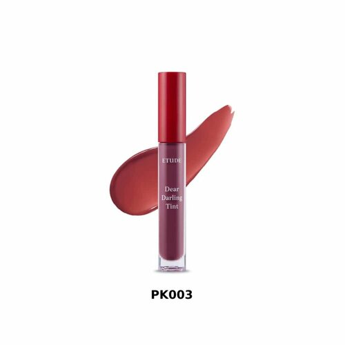 ETUDE HOUSE Dear Darling Water Gel Tint #13 PK003 Увлажняющий гелевый тинт для губ, 4.5 г. etude house lip tint dear darling water gel pk004 red bean red 0 15 oz 4 5 g