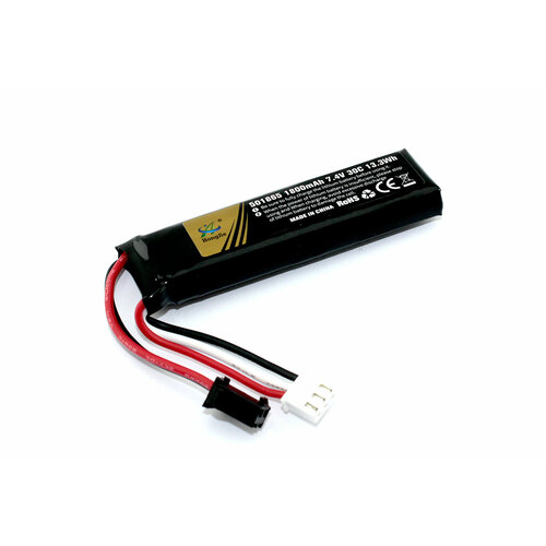 Аккумулятор Li-Pol 7.4v 451865 1800mah SM аккумуляторная батарея акб аккумулятор 451865 разъем sm 1800мач 7 4в li pol