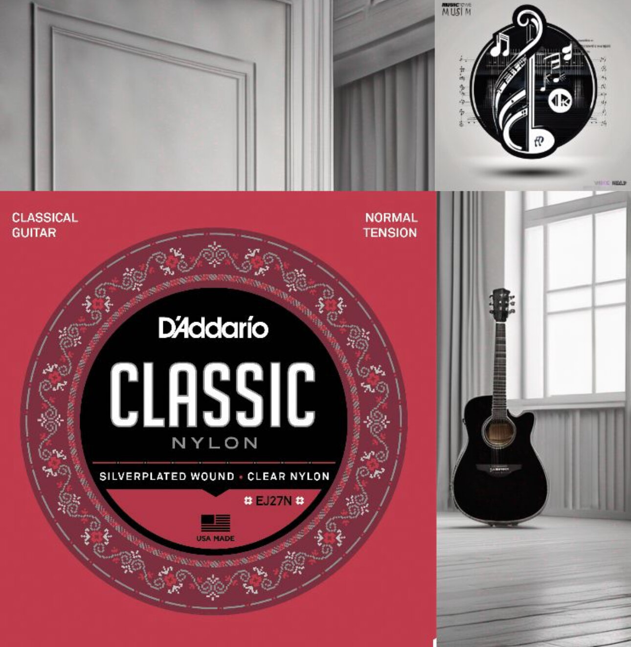 Набор струн D'Addario EJ27N Classic Nylon Normal Tension, 1 уп.