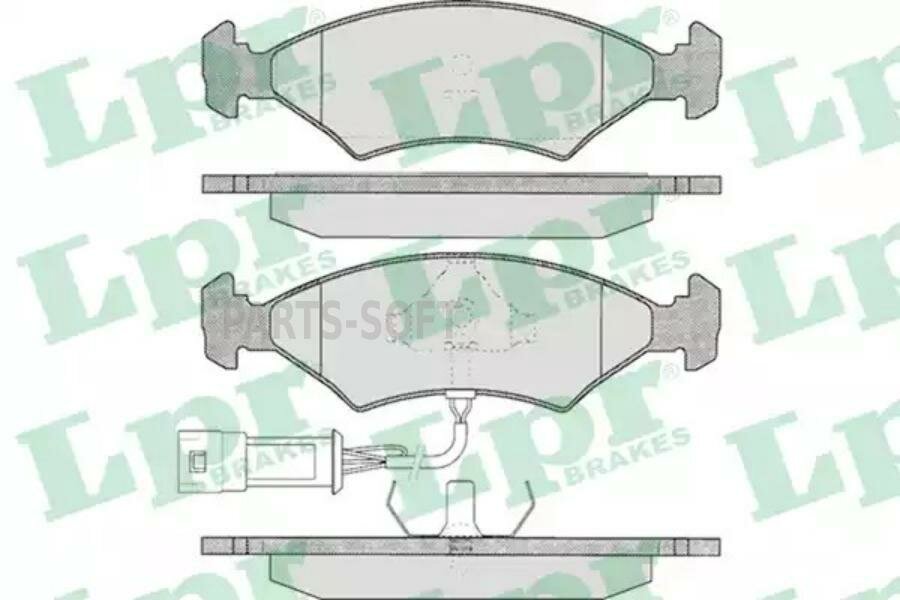 Колодки Тормозные Ford Escort/Fiesta/Sierra 80-99 Передние С Датчиком Lpr арт. 05P327