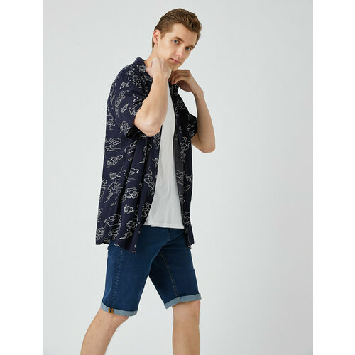 фото Шорты koton, размер 33, синий