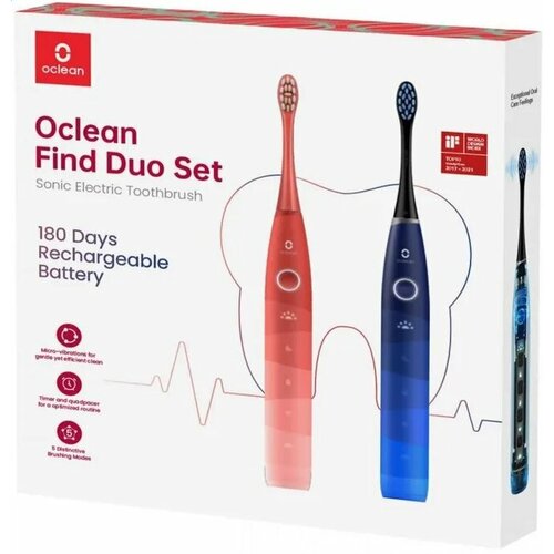 Зубная щётка Oclean Find Duo Set 6970810552140 741000₽