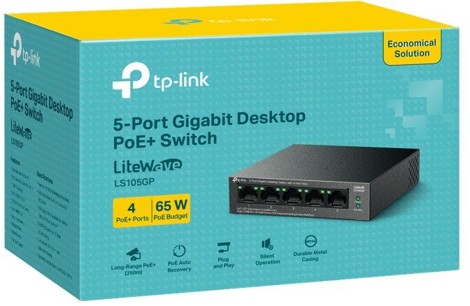 Коммутатор (свитч) TP-Link (LS105GP) — фото 4