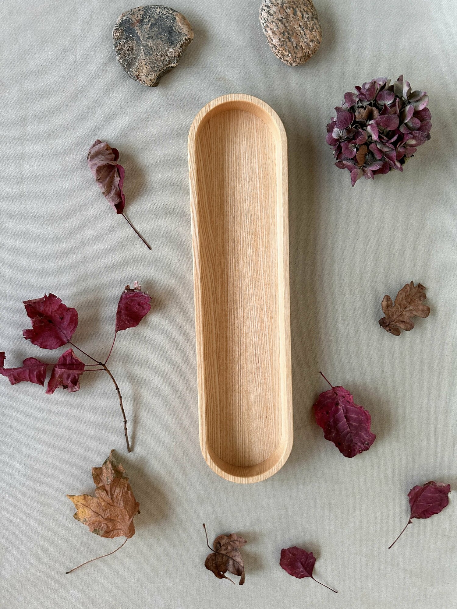 Менажница овал большая ясень, 40*10*3 (см)