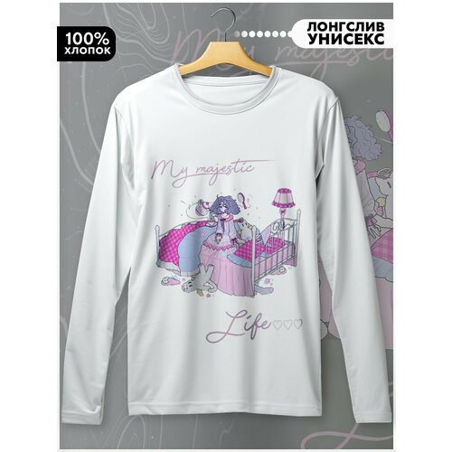 фото Лонгслив hypnotica, размер l, белый