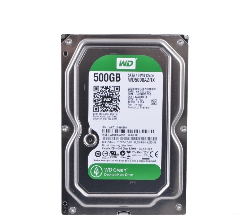 Внутренний жесткий диск 500 ГБ WD Green WD5000AZRX