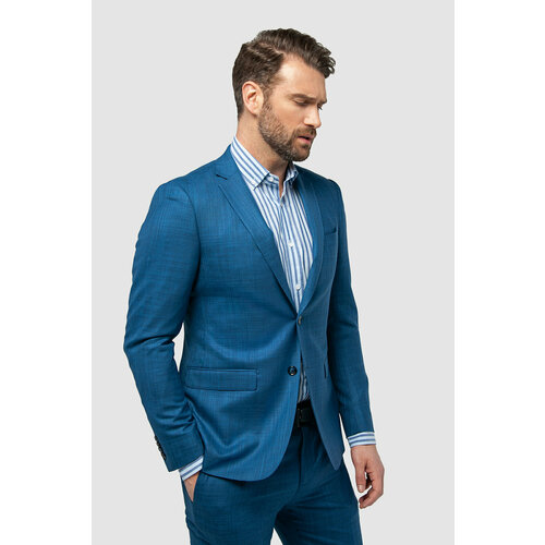 Пиджак KANZLER, размер 58, голубой пиджак kanzler размер 48 голубой