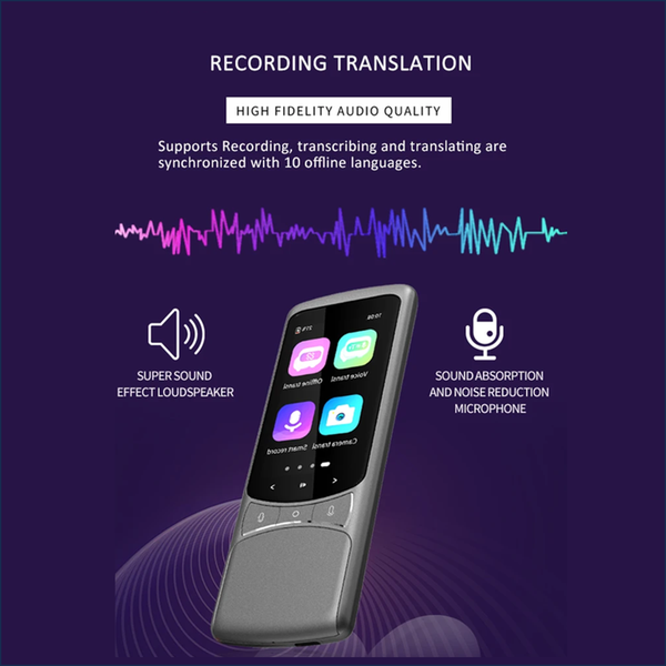 Карманный электронный переводчик 4G , онлайн -офлайн , голосовой переводчик текста TRANSLATOR Z3