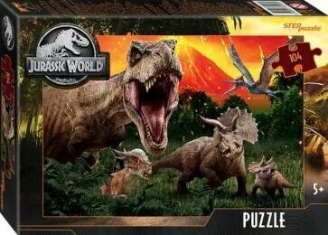 Пазл Парк юрского периода, 104 элемента