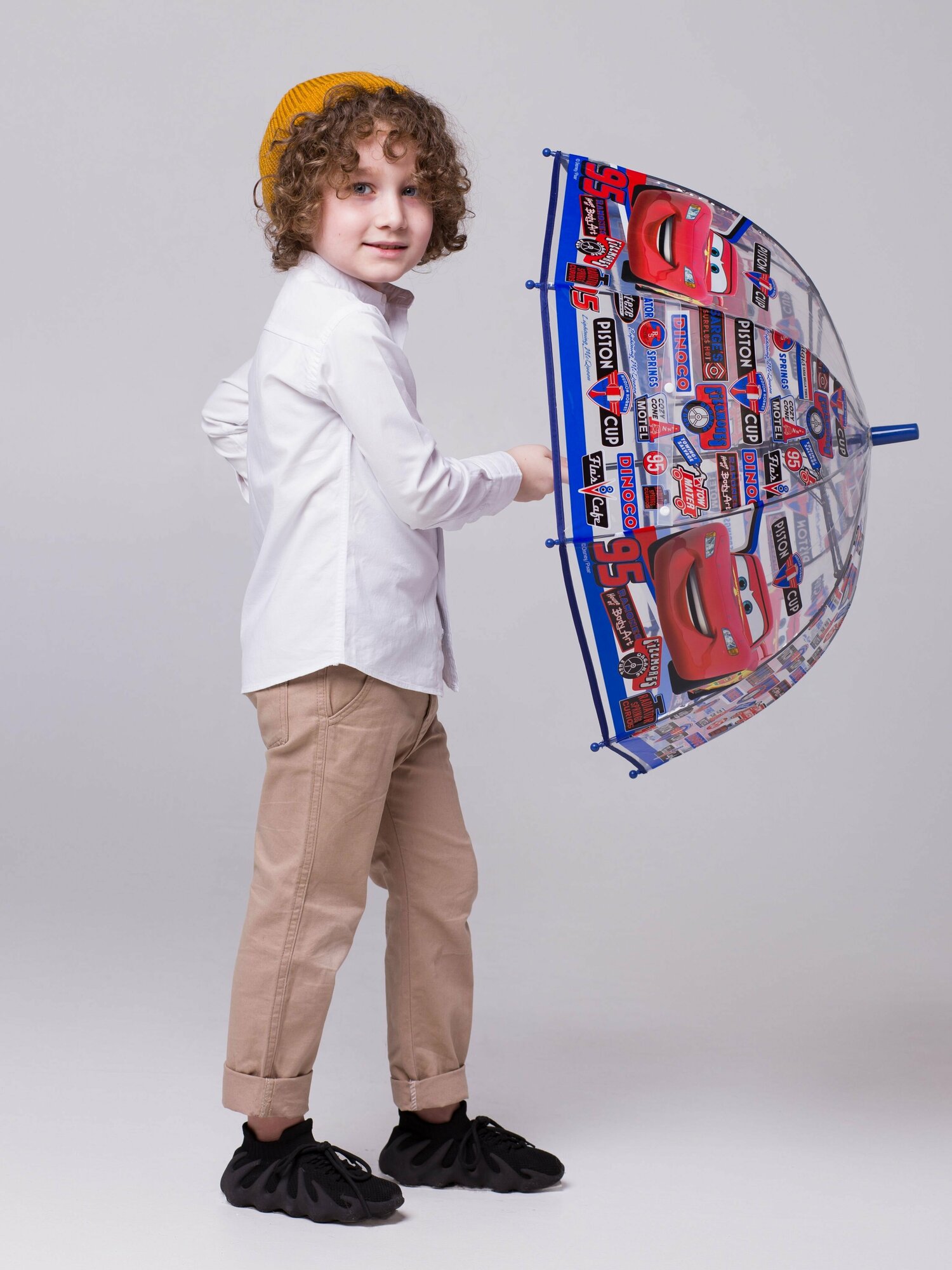 Зонт-трость GALAXY OF UMBRELLAS, черный, синий, красный — фото 1