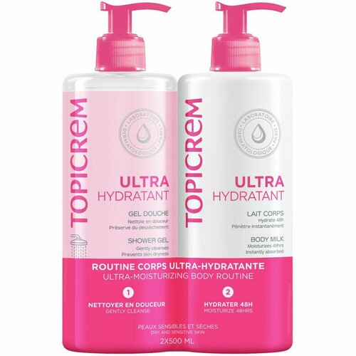 Набор UM Body: ультра-увлажняющее молочко для тела 500 мл + ультра-увлажняющий гель для душа 500 мл