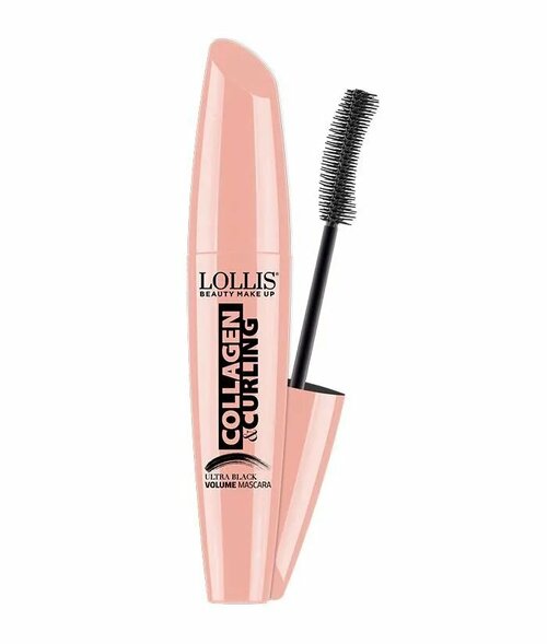 LOLLIS Тушь для ресниц Collagen & Curling Ultra Black Volume Mascara 10мл