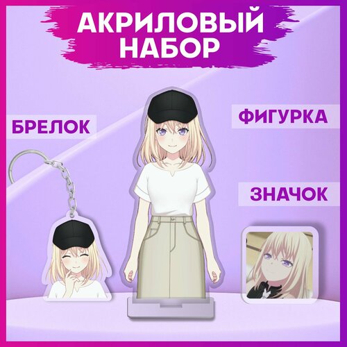 Акриловый набор фигурка значок брелок аниме Бандори