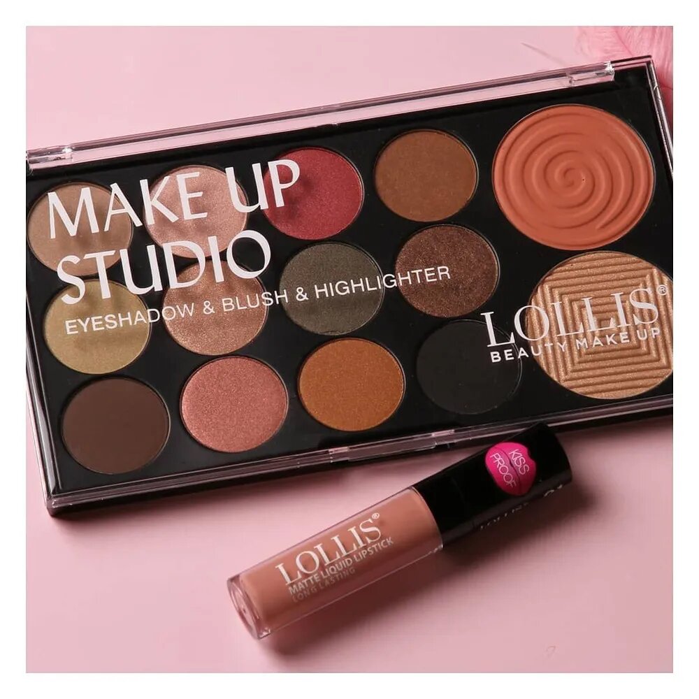 LOLLIS Набор для макияжа лица LOLLIS Make Up Studio Eyeshadow & Blush&Highlighter 01 — фото 1