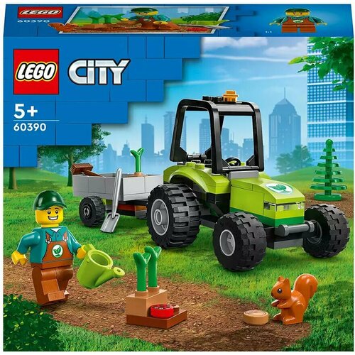 lego city 60181 лесной трактор 174 дет Конструктор Трактор для работ в парке 60390 86 дет. LEGO City