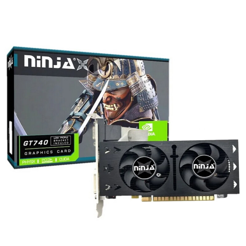 Видеокарта Ninja (Sinotex) GT740 PCIE (384SP) 2G 128-bit GDDR5 DVI HDMI CRT