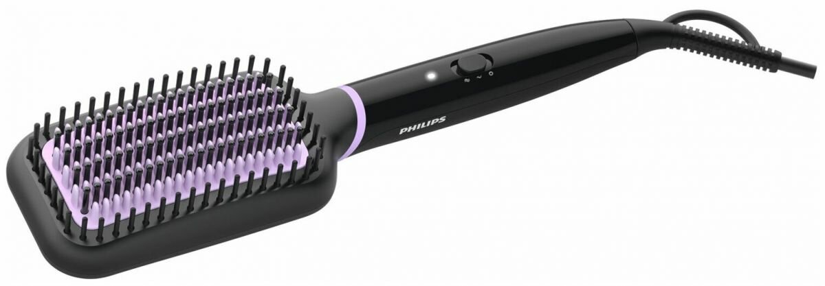 Расческа-выпрямитель Philips BHH880 StyleCare Essential, черный/фиолетовый