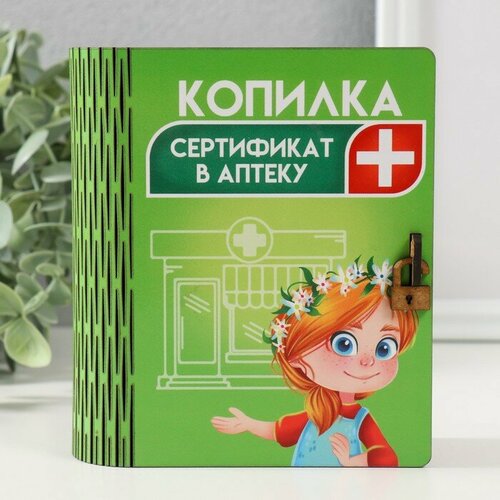 SUI Копилка-шкатулка Сертификат в аптеку 14х12х5 см 487₽