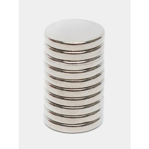 Неодимовые магниты NdFeB N35 10х2 мм В упаковке 50 шт 1699₽
