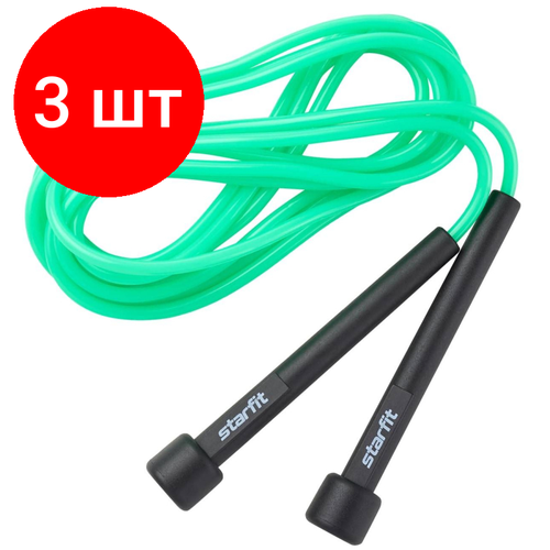 фото Комплект 3 штук, скакалка starfit rp-101 зеленый, 3м, ут-00019262