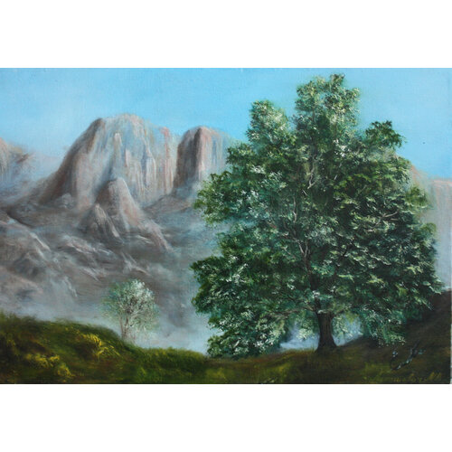 Интерьерная картина с пейзажем. Горный пейзаж