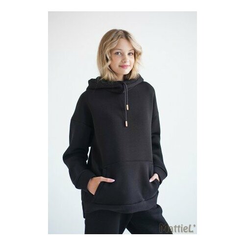 фото Толстовка, размер 44, черный в тренде